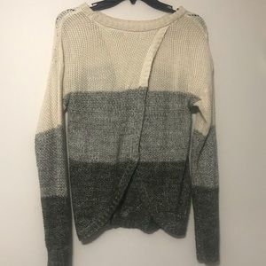 Blu Pepper Ombre Open Back Sweater